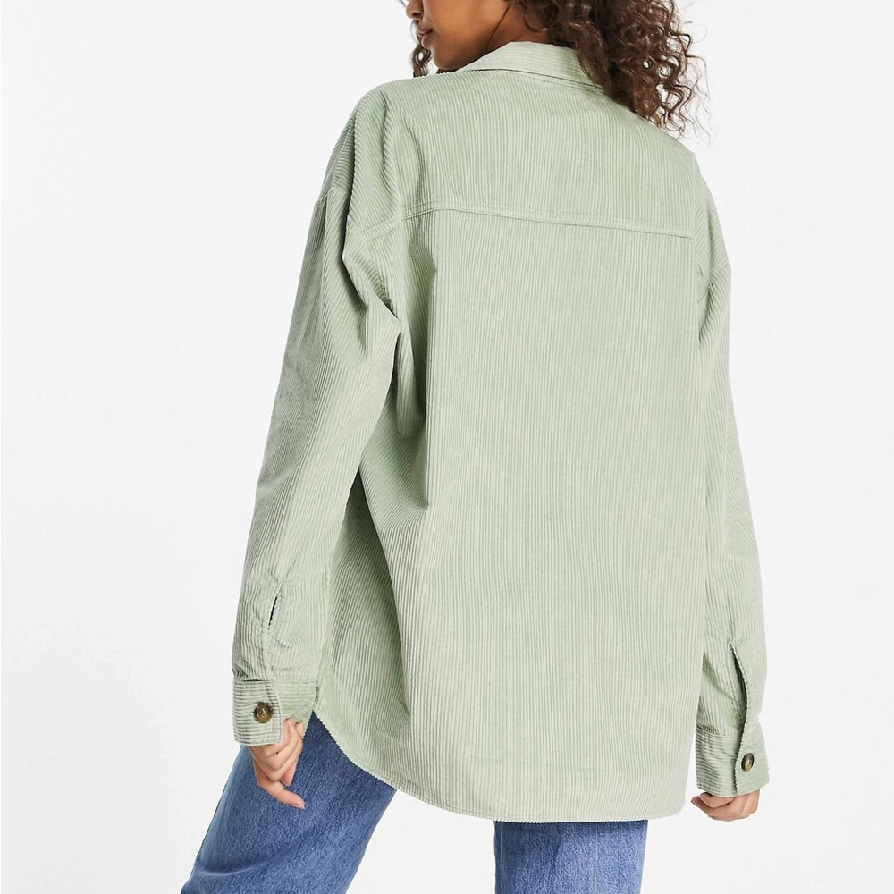 Hollister cord shacket in green SZ XS - Picture 5 of 6